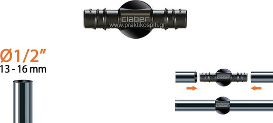Claber 91076 Hose Pipe Connector 13mm 4 Pieces