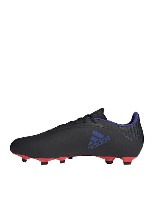 Adidas X Speedflow.4 FxG Χαμηλά Ποδοσφαιρικά Παπούτσια με Τάπες Μαύρα