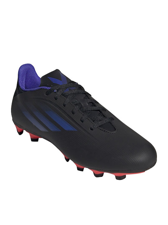 Adidas X Speedflow.4 FxG Χαμηλά Ποδοσφαιρικά Παπούτσια με Τάπες Core Black / Sonic Ink / Solar Yellow