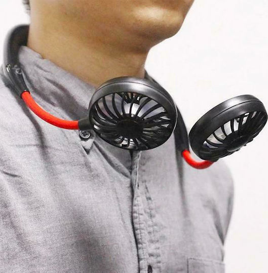 Factory Neck Fan USB Rechargeable 2000mAh Black 27781