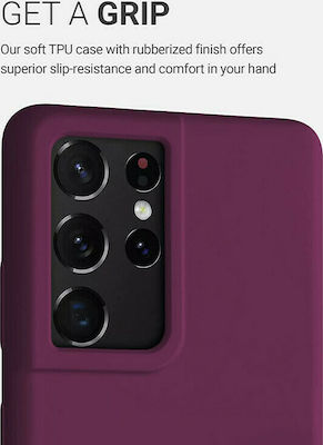 KWmobile Soft Flexible Rubber Coperta din spate Silicon Violet (Galaxy S21 Ultra 5G) 54074.187