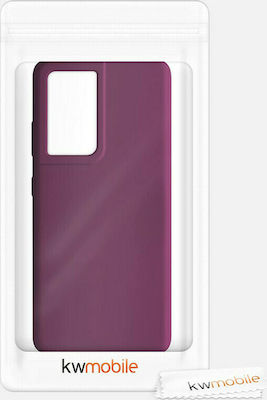 KWmobile Soft Flexible Rubber Back Cover Σιλικόνης Bordeaux Purple (Galaxy S21 Ultra 5G)