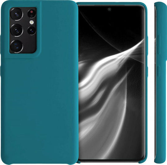 KWmobile Soft Flexible Rubber Back Cover Σιλικόνης Τιρκουάζ (Galaxy S21 Ultra 5G)