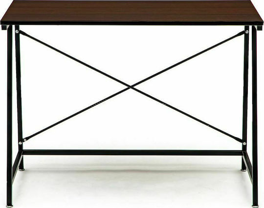 Birou din Lemn Maro cu Picioare Metalice 75x50x100cm