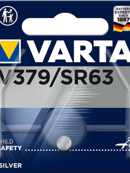 Varta V379 Μπαταρία Silver Oxide Ρολογιών SR63 1.55V 1τμχ