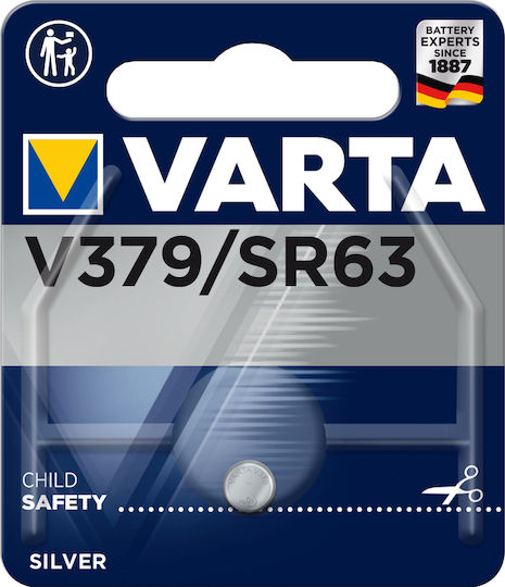 Varta V379 Batterie Silber-Oxid für Uhren SR63 1.55V 1Stück