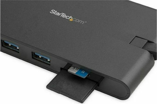 StarTech USB-C Stație de andocare cu HDMI 4K PD Ethernet și conexiune 2 monitoare Negru (DKT30CHVSCPD)