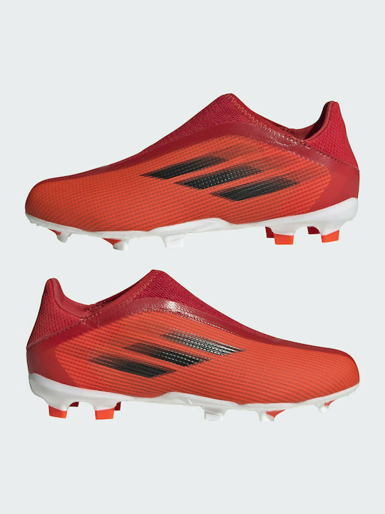 X Speedflow.3 FG Kids Soccer Cleats with Molded Outsole Red / Core Black / Solar Red