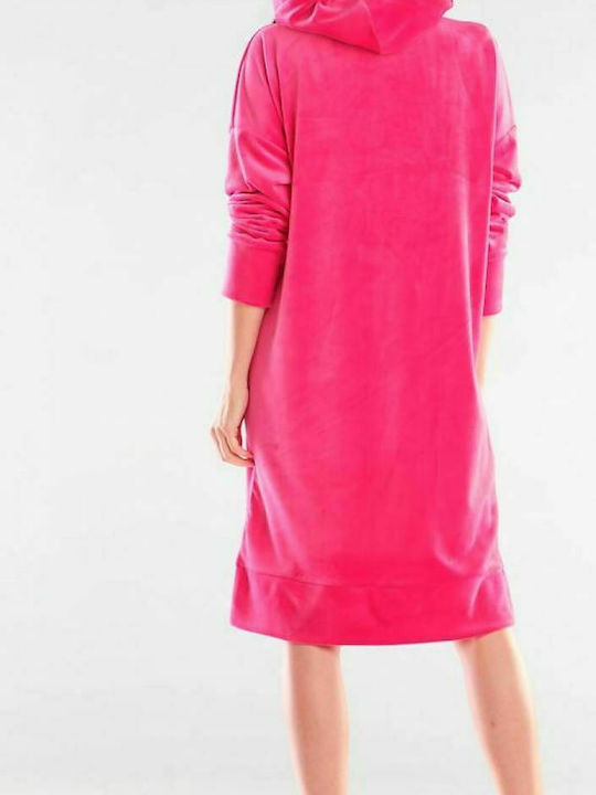 Awama Midi Dress Fuchsia