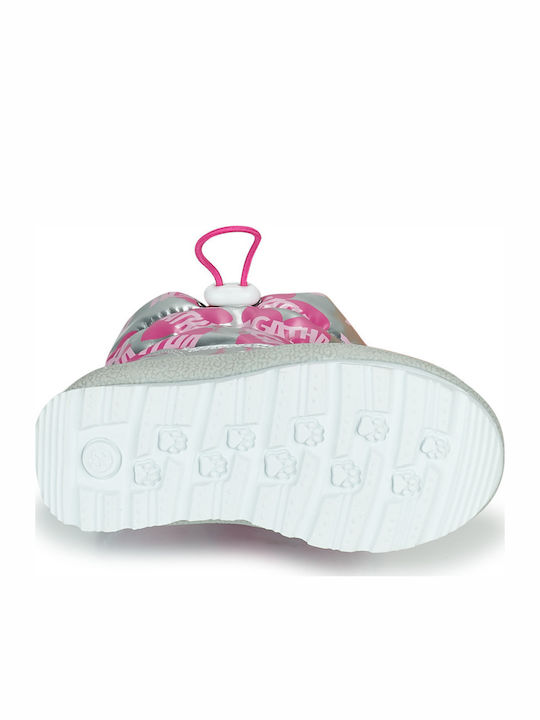 Anatomical Kids Snow Boots with Zipper Silver
