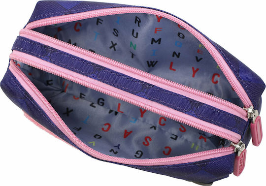 Lyc Sac Cat Meow Ученическа Несесер Цилиндър Многоцветен