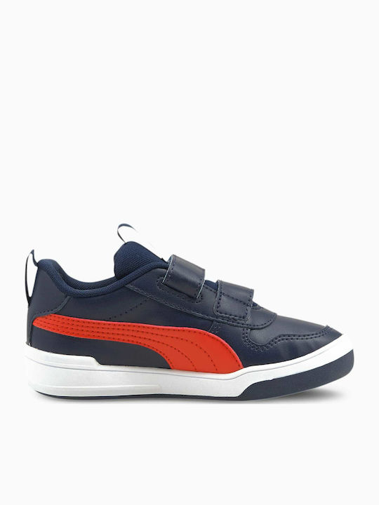 Multiflex Παιδικά Sneakers με Σκρατς Navy Μπλε