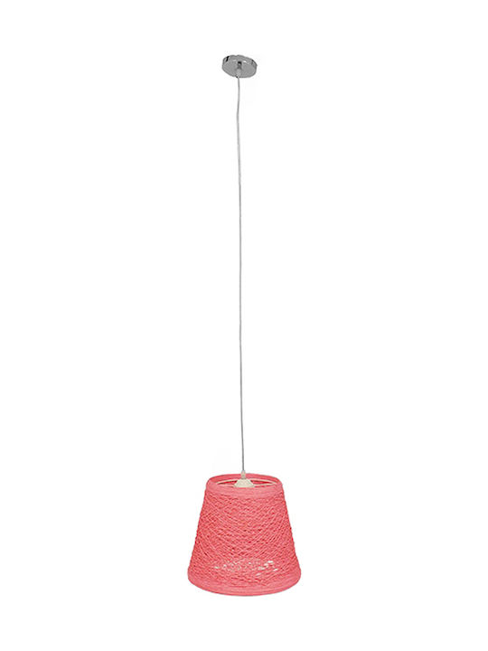 GloboStar Argent Pendant Light Suspension for Socket E27 Pink