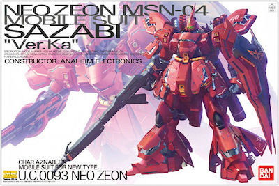 Namco - Bandai Gundam: MG Sazabi MS-04 Version Ka Figure in Scale 2:40