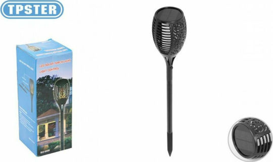 Spiked Solar Light Torch with Warm White Light IP65 38.5cmx9.5cmx8.5cmcm