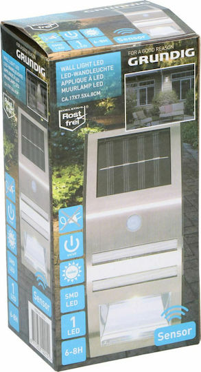 Grundig 12215 Wandmontiertes Solarleuchten mit Bewegungssensor IP65 17x7.5x4.8cm