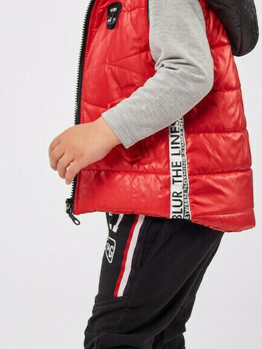 Hashtag Kids Set with Pants & Jacket Winter 3pcs Red