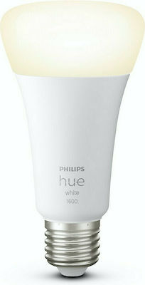 Philips Hue White Bec inteligent LED 15.5W pentru Soclu E27 și Formă A67 alb cald 1395lm Reglabil în intensitate