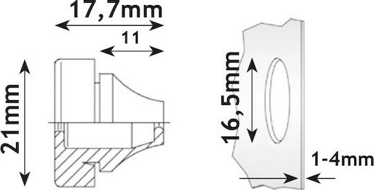 Aca Electrical Component Sealing Plug 282TPFSM16