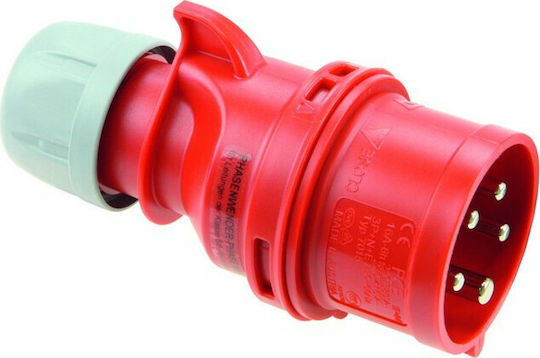 PCElectric Male Industrial Type Plug Male 5P 16A 015-6