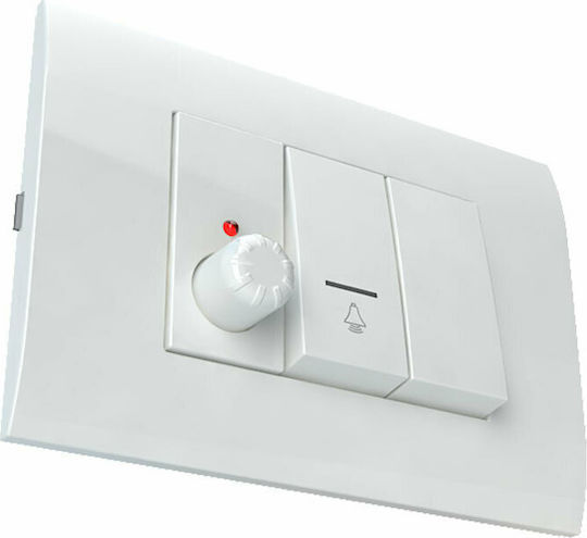 Aca Modys Front Single Telephone Socket White 10101312430