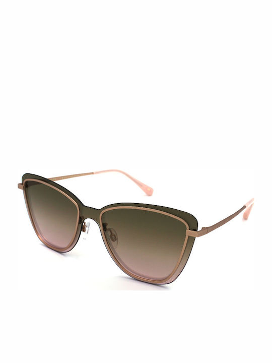 Ted Baker Women's Sunglasses with Rose Gold Metal Frame and Pink Gradient Lens TB1582 402