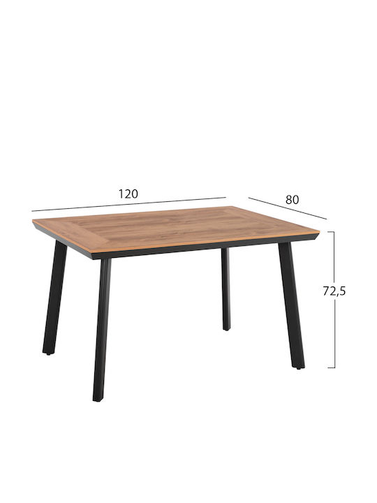 Garten- und Outdoor-Möbelsets Typsatz Speisesaal 5 Stück Anthrazit