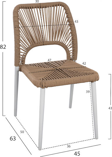 Garten- und Outdoor-Möbelsets Typsatz Speisesaal 3 Stück Weiß