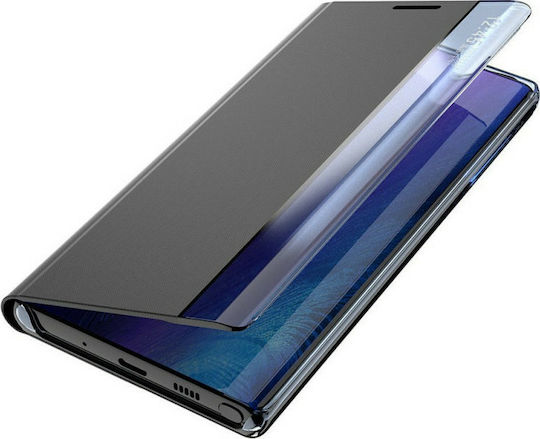 Hurtel Sleep Book Synthetic Leather Black (Redmi Note 10 / 10s / Poco M5s)