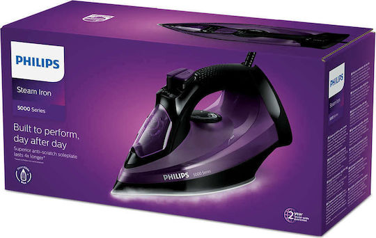 Philips Steamglide Σίδερο Ατμού 2400W με Συνεχόμενη Παροχή Ατμού 45gr/min