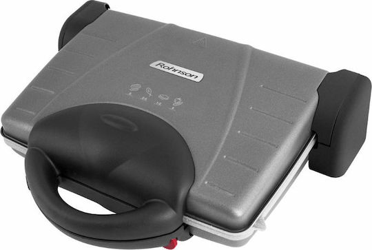Rohnson Sandwich Maker Grill cu Plăci Ceramice Detasabile 2000W Gri