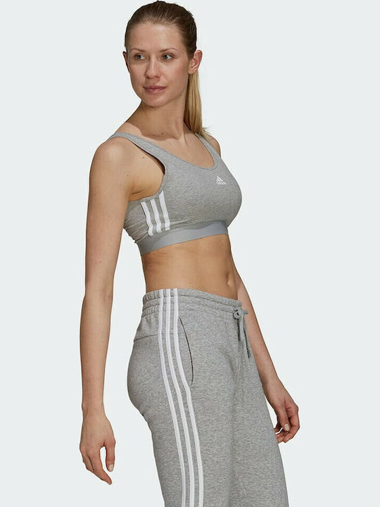Essentials 3 Stripes Frauen Sport-BHs Sport-BH Gray