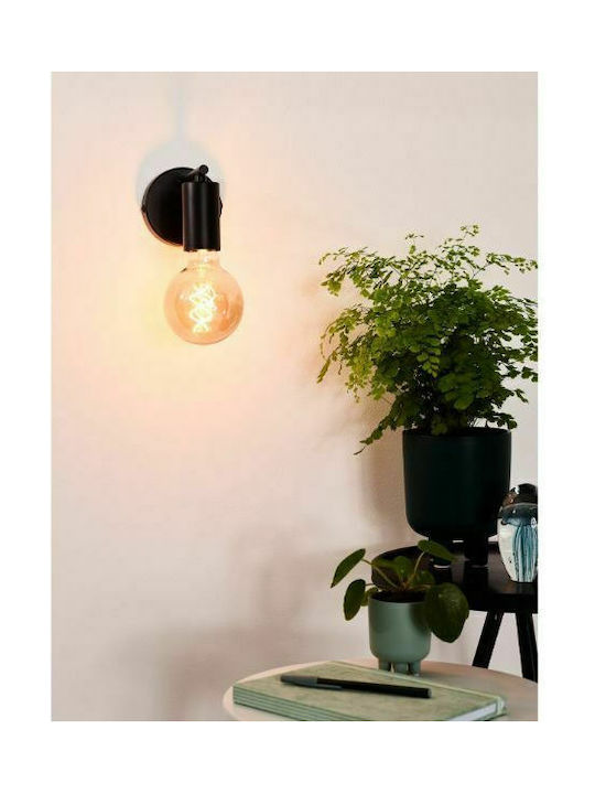 Lucide Lightning Leanne Classic Lamp Wall with Socket E27 Black 10x10cm