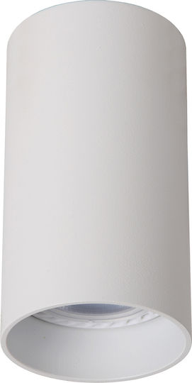 Lucide Lightning Delto Μονό Σποτ με Ντουί GU10 σε Λευκό Χρώμα