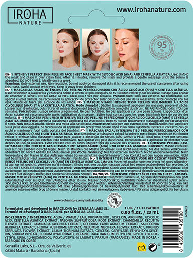 Iroha Nature Glycolic Acid Perfect Skin Peeling Face Mask 23ml