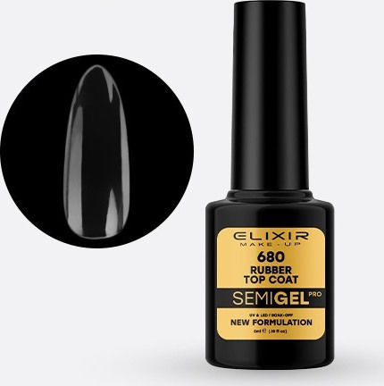 Elixir 680 Top Coat για Ημιμόνιμα Βερνίκια Rubber 5ml