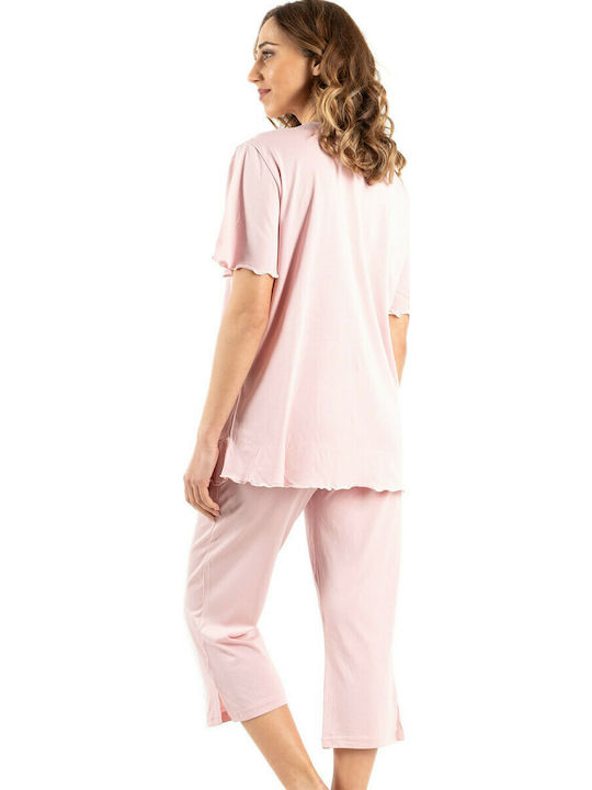 Rachel Set Summer Women's Pajamas Pink