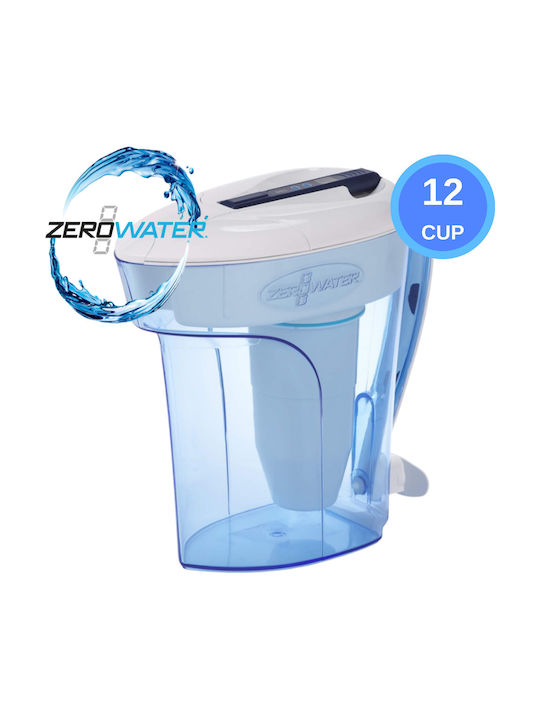 Zerowater Cană de Servire Plastic Albastru cu Filtru 2800ml 1buc