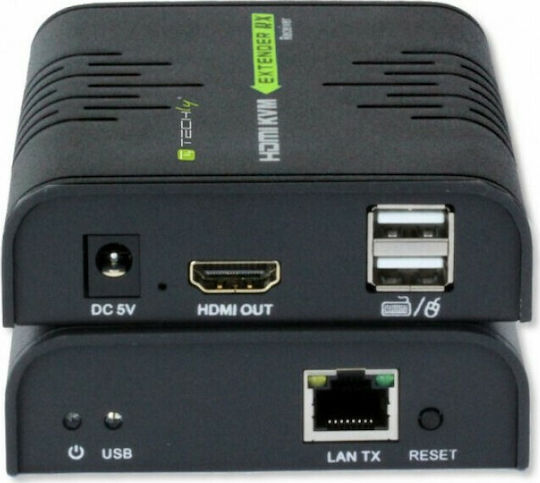 Techly Επέκταση HDMI και KVM