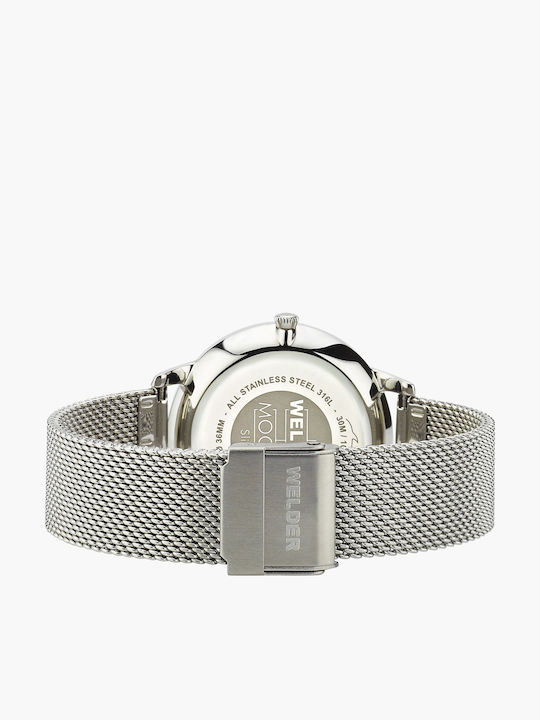Welder Slim Ρολόι Μπαταρίας με Μεταλλικό Μπρασελέ Welder Slim Ρολόι Μπαταρίας με Μεταλλικό Μπρασελέ