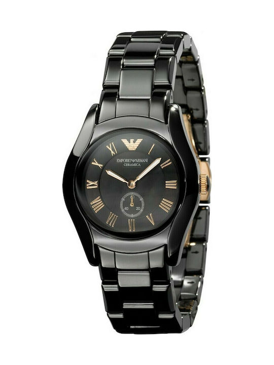 Emporio Armani Valente Ρολόι Μπαταρίας με Καουτσούκ Λουράκι Emporio Armani Valente Ρολόι Μπαταρίας με Καουτσούκ Λουράκι