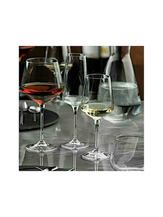 RCR Aria Rossi Set of Glasses for Red Wine made of Crystal Stemmed 788ml 6pcs