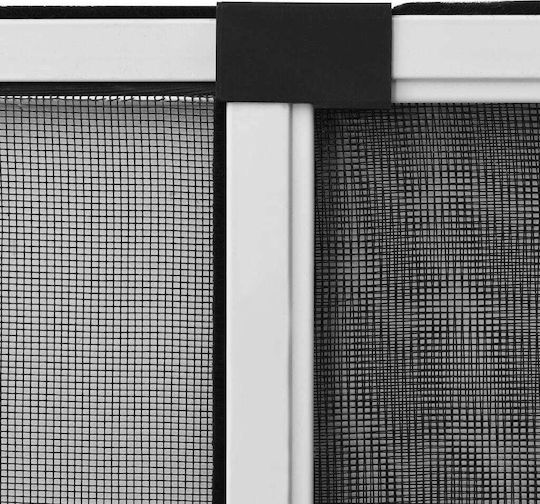 vidaXL Σίτα Παραθύρου Συρόμενη από Fiberglass Μαύρη με Πλαίσιο 50x143cm