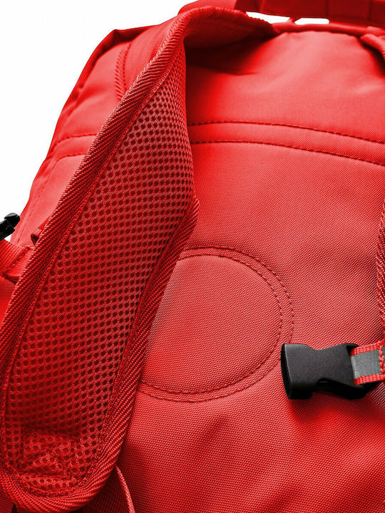LEGO Brick 2x2 School Bag Backpack Elementary, Elementary Red with Water Bottle Holder 15Liters