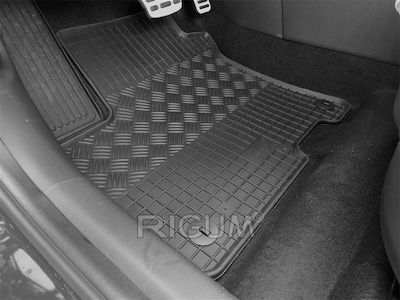 Rigum Set of Front and Rear Mats 4pcs from Rubber for Hyundai Kona Black