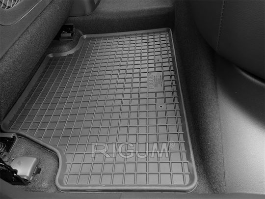 Rigum Σετ Μπροστινά και Πίσω Πατάκια 4τμχ για Hyundai Kona 2017+ Μαύρα