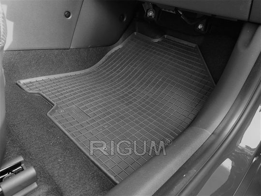 Rigum Σετ Μπροστινά και Πίσω Πατάκια 4τμχ για Hyundai Kona 2017+ Μαύρα