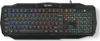 Nedis GCK41100BKUS Combo Set Gaming Tastatur mit RGB-Beleuchtung & Maus (Englisch US)