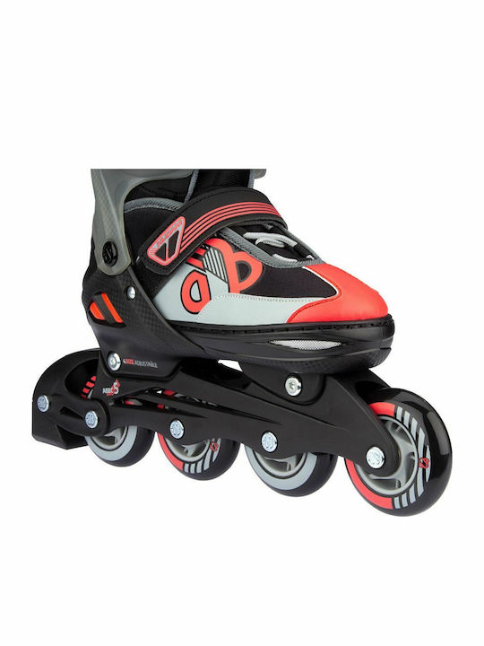 Nijdam Combo "Red Raider" Inline Αυξομειούμενα Rollers Πολύχρωμα Παιδικά