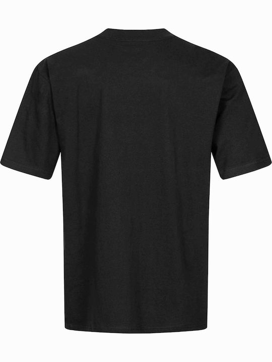 Lonsdale Keisley Herren T-Shirt Kurzarm Schwarz